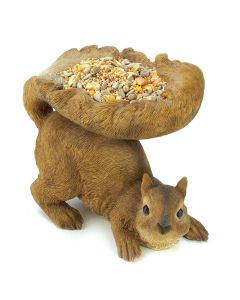 WOODLAND SQUIRREL BIRD FEEDER